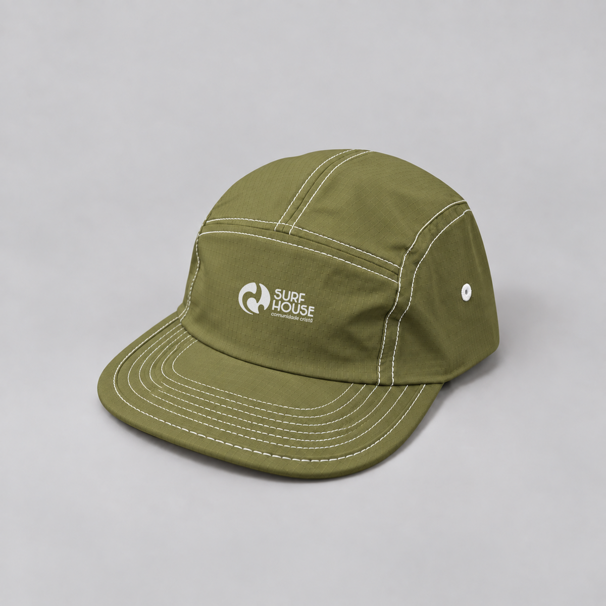 Boné Five Panel Costura Logo